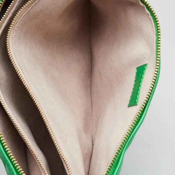 Louis Vuitton Green/White Monogram Embossed Lambskin Leather Match Coussin PM... - Picture 10 of 12